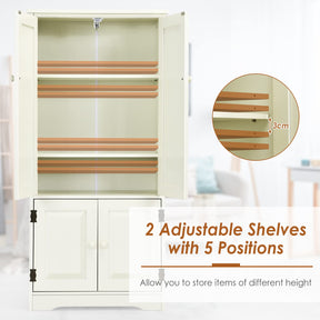Giantex Sideboard Buffet Storage Cabinet, Antique Low Floor Cabinet, Pantry Cabinet
