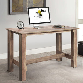 Giantex Dining Table, Rectangular Counter Height Table, Retro Kitchen Table, Space-Saving Bar Table for Dining Room