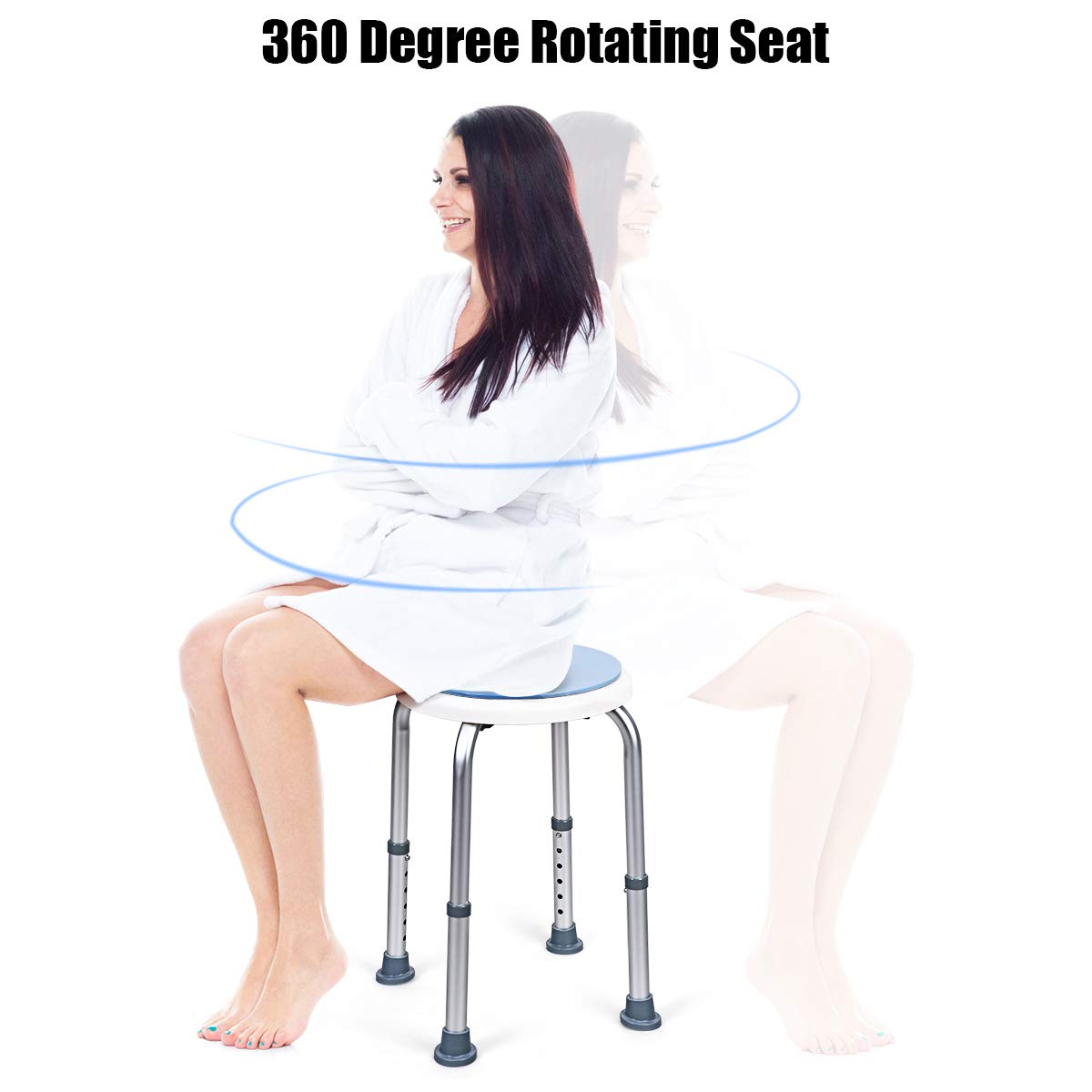 Giantex 360° Rotating Shower Stool