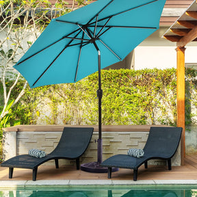 Round Resin Umbrella Base, Outdoor Patio Umbrella Holder