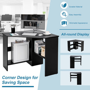 Compact Corner Desk, Corner Study Working Table