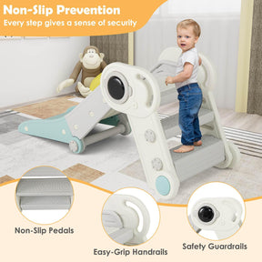 Kids Slide, Indoor Kids Folding Freestanding Slides w/Climber