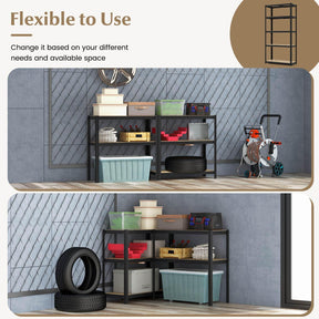 5-Tier Heavy Duty Metal Shelving Unit Adjustable Garage Storage Utility Shelves