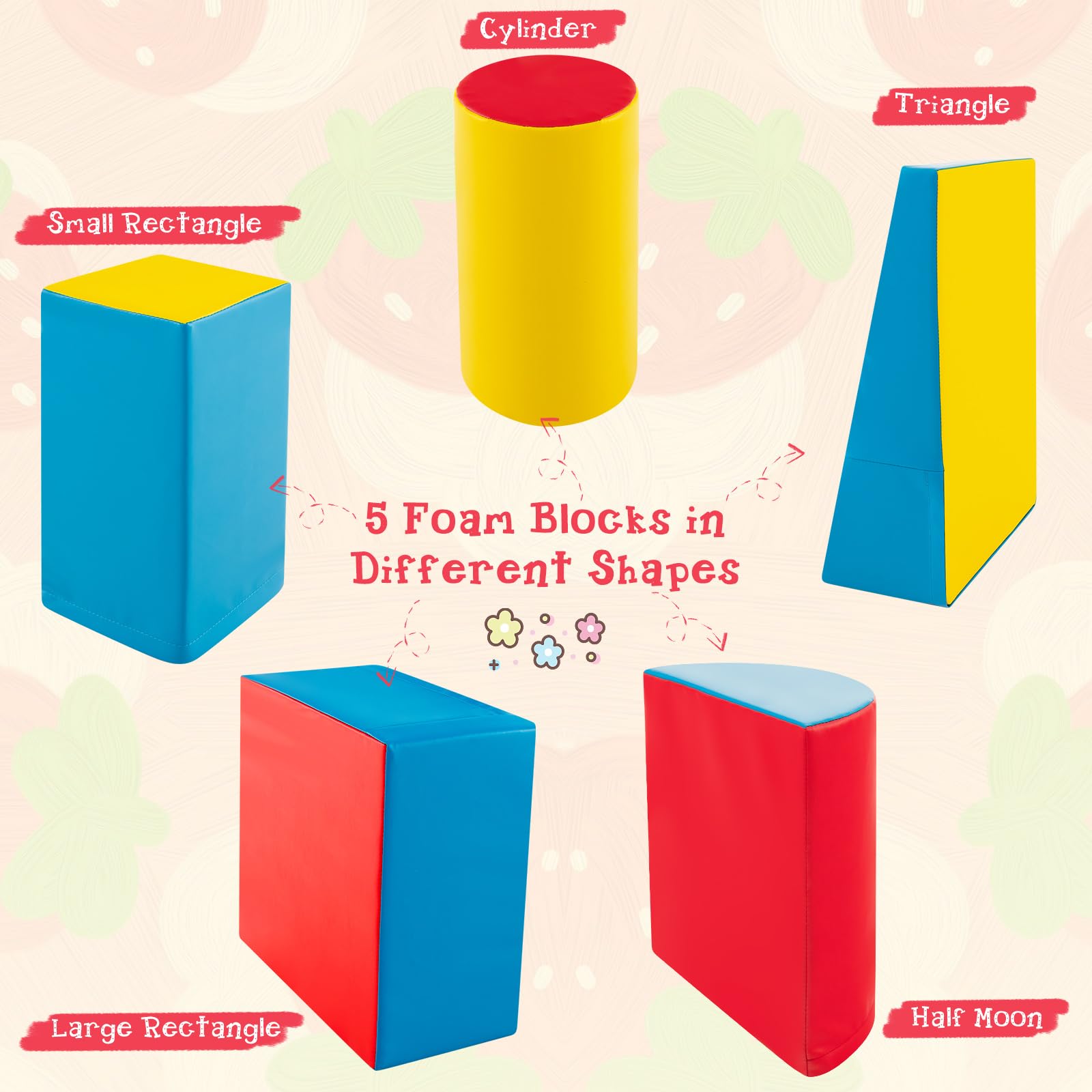 5-Piece Kids Climb & Crawl Activity Playset