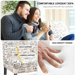 Giantex Armless Loveseat Sofa, 2-Seater Sofa