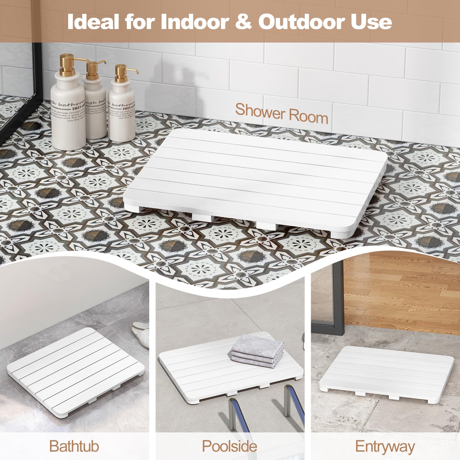 Giantex Non-Slip Bath Mat for Shower