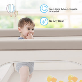 190 x 150 CM Large Baby Playpen, Extra Large Playard for Babies
