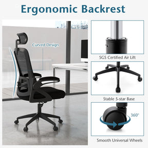 Giantex Ergonomic Office Chair w/Adjustable Lumbar Support