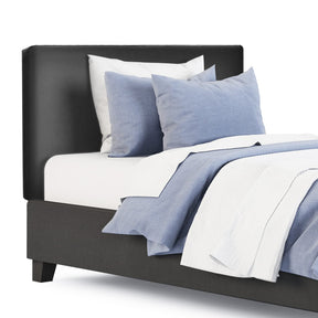 Giantex Wall-Mounted Headboard, Modern PU Leather Upholstered Headboard