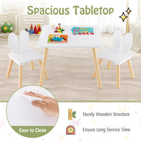 HONEY JOY Kids Table and 2 Chairs Set