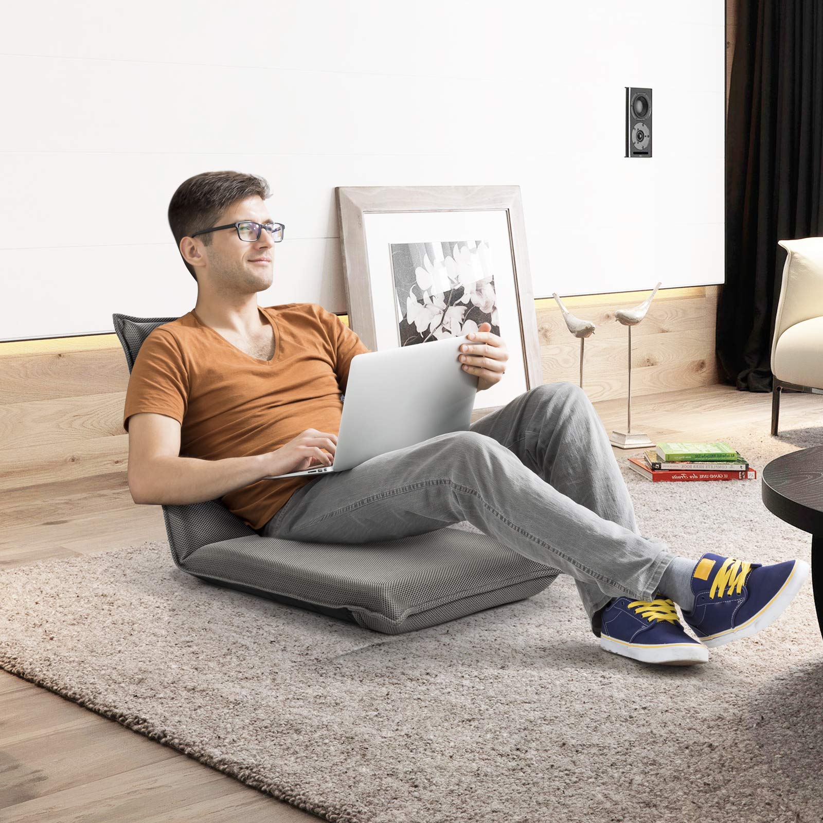 Giantex Floor Chair, Foldable Floor Chair w/Reclining Function