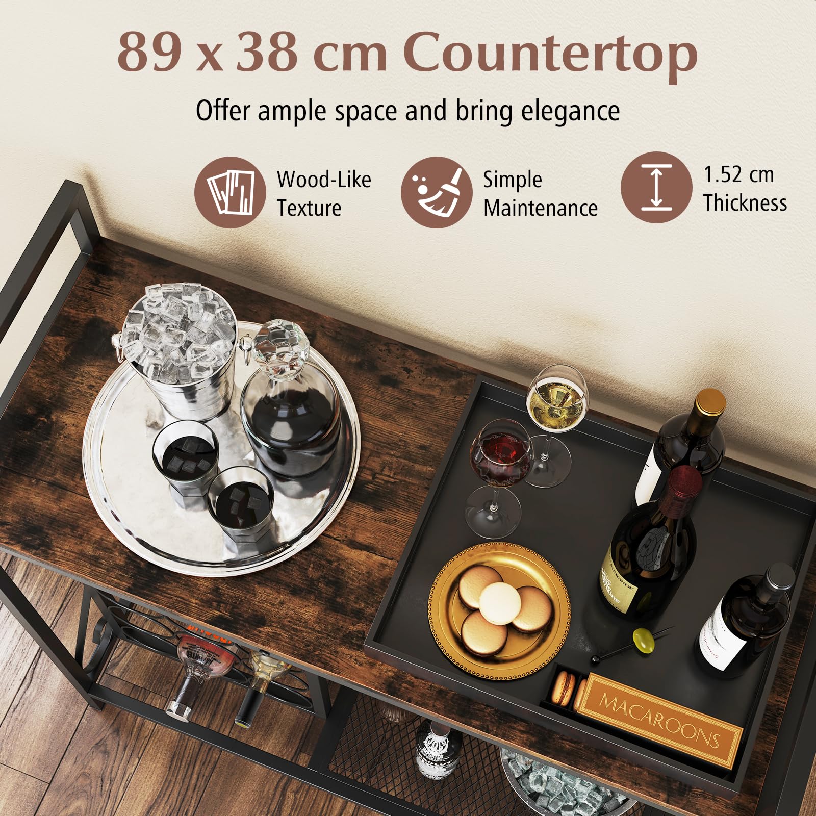 21 Bottle Wine Rack, Freestanding Floor Wine Bottle Organizer
