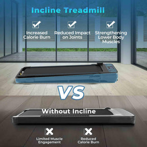 2-in-1 140 kg Capacity Under Desk Walking Pad Remote/APP Control & LED Display