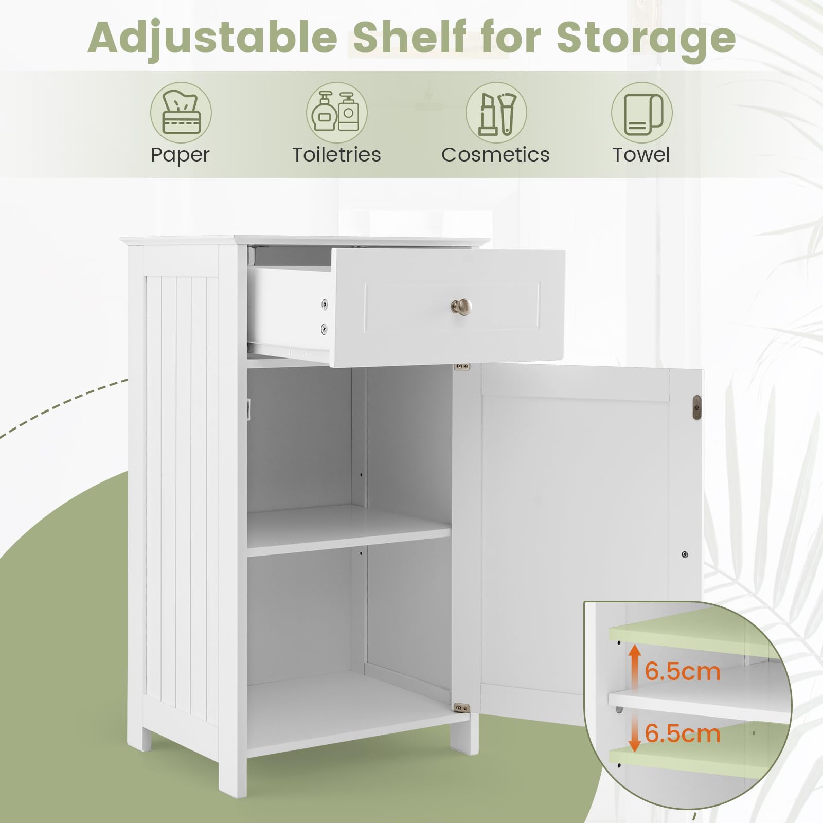 Giantex Single Door Bathroom Cabinet