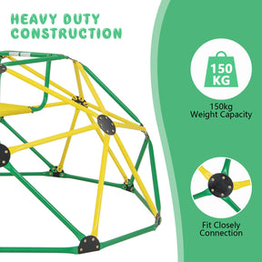HONEY JOY Climbing Dome & Play Set, 8FT Geometric Dome Climber