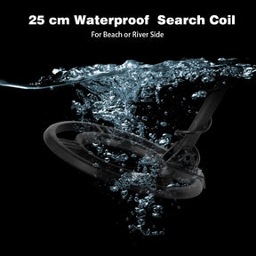 Metal Detector Kit, High Accuracy Metal Detector w/LCD Display & Waterproof Search Coil