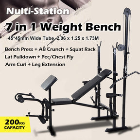 Foldable Weight Lifting Bed, Multifunctional Weight Lifting Bench