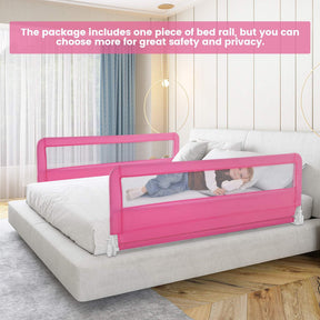 Bed Rails/Bedrail for Toddlers, Height Adjustable Folding Baby Safety Cot Guard, 150 x 55 cm