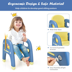 Kids Table and Chair Set, Kids Activity Table w/Cute Dinosaur Shape Chair