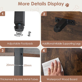 Dog Crate Furniture w/Storage Shelves