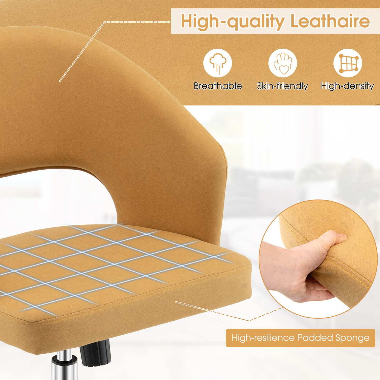 Giantex Modern Swivel Accent Chair