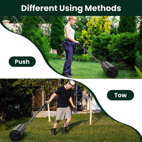 48L/63L Lawn Roller Heavy-Duty Steel Push/Pull Sod Roller Lawn Rolling Machine