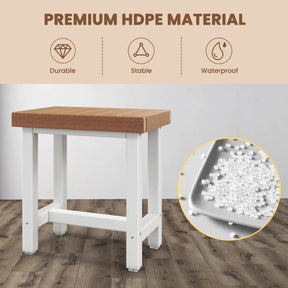 Waterproof Shower Bench, HDPE Inside Shower Seat for Bath Spa & Shaving Legs