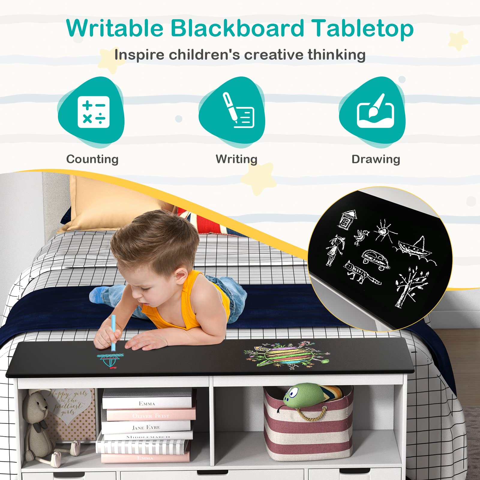 Giantex Toy Organizer for Children's Room & Living Room