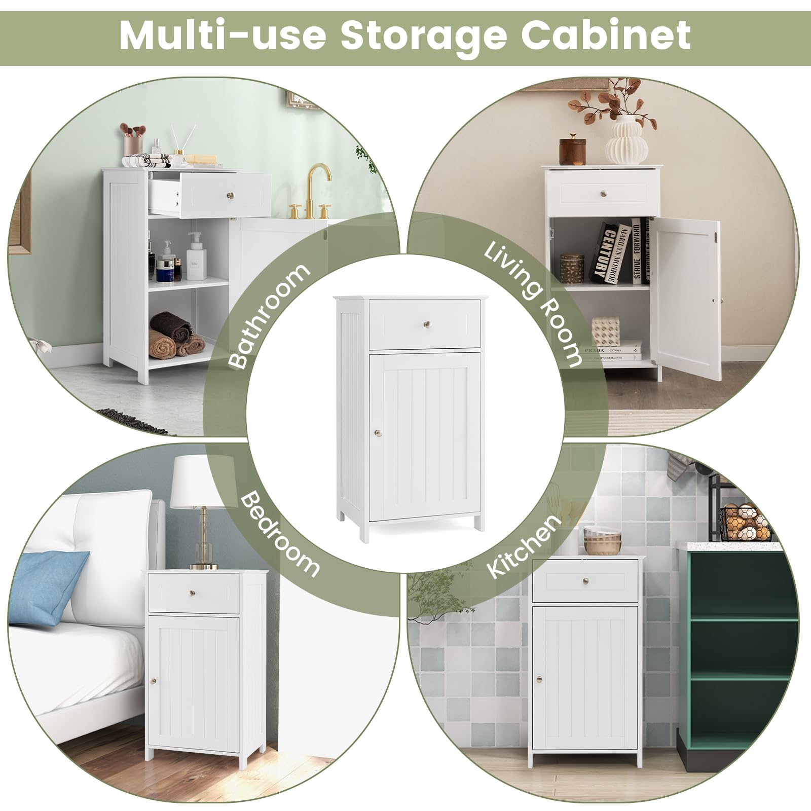 Giantex Single Door Bathroom Cabinet