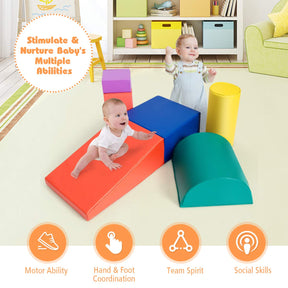 6PCS Kids Crawl & Climb Foam Play Set