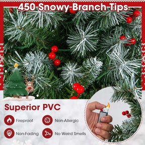 1.5m Artificial Xmas Tree with 450 PVC Branch Tips for Decoration