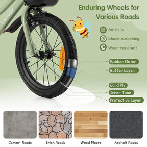 36 cm & 40 cm & 46 cm Kid’s Bike with Training Wheels Adjustable Handlebar & Seat