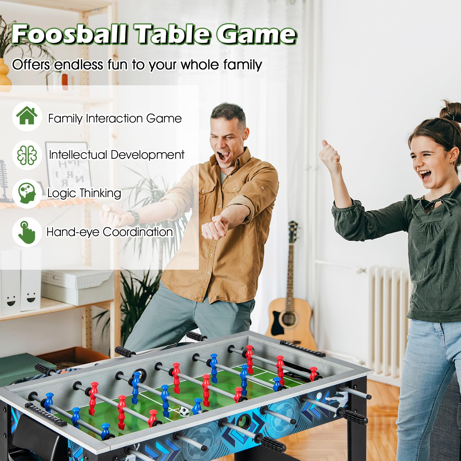 Giantex Foosball Table, 37.5" Foosball Table Adult Size