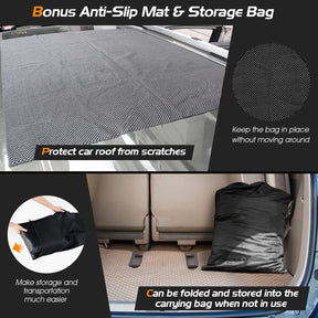 595 L Rooftop Cargo Carrier, Waterproof Car Roof Bag for All Vehicles with/Without Rack