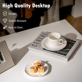 3-Tier Square Coffee Table Tea Table 90cm Cocktail Table Industrial Accent Table