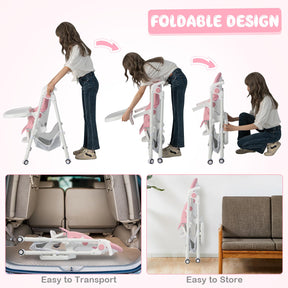 BABY JOY Baby High Chair, Foldable Highchair