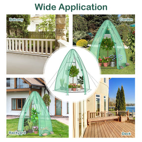 Mini Greenhouse for Indoor & Outdoor, Portable Walk-in Greenhouse w/ Waterproof PE Cover