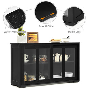 Giantex Kitchen Storage Sideboard, Buffet Storage Cabinet w/Adjustable Shelf