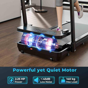 2-in-1 140 kg Capacity Under Desk Walking Pad Remote/APP Control & LED Display