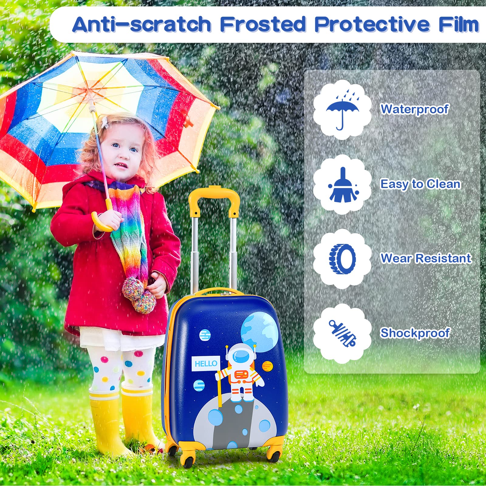 BABY JOY 2 PCS Kids Luggage Set