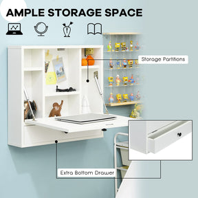 Wall-mounted Desk, Floating Laptop Desk