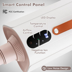 Dog Dryer, Dog Cat Hair Blower with Negative Ion Function, Adjustable Temperature & Airflow