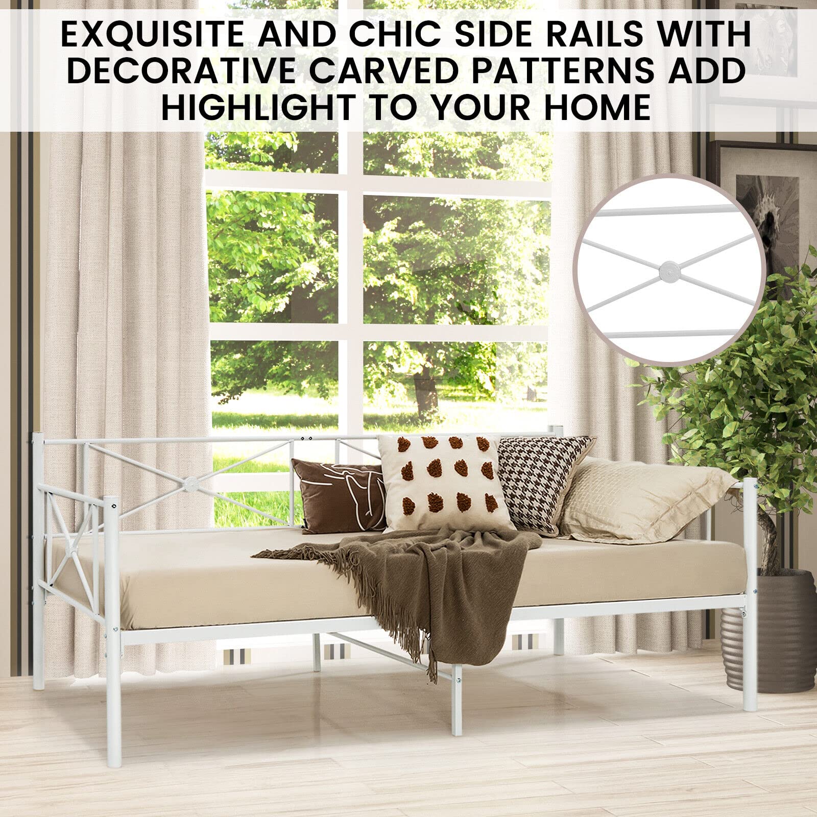 Metal Daybed Frame Single Size