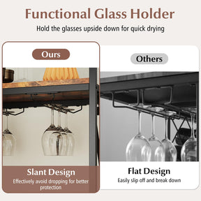 21 Bottle Wine Rack, Freestanding Floor Wine Bottle Organizer