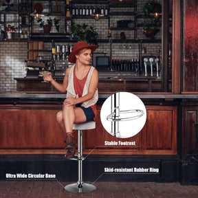 Bar stool, Pub Swivel Barstool Height Adjustable Pub Chairs, Counter Height Bar Stool W/ PU leather