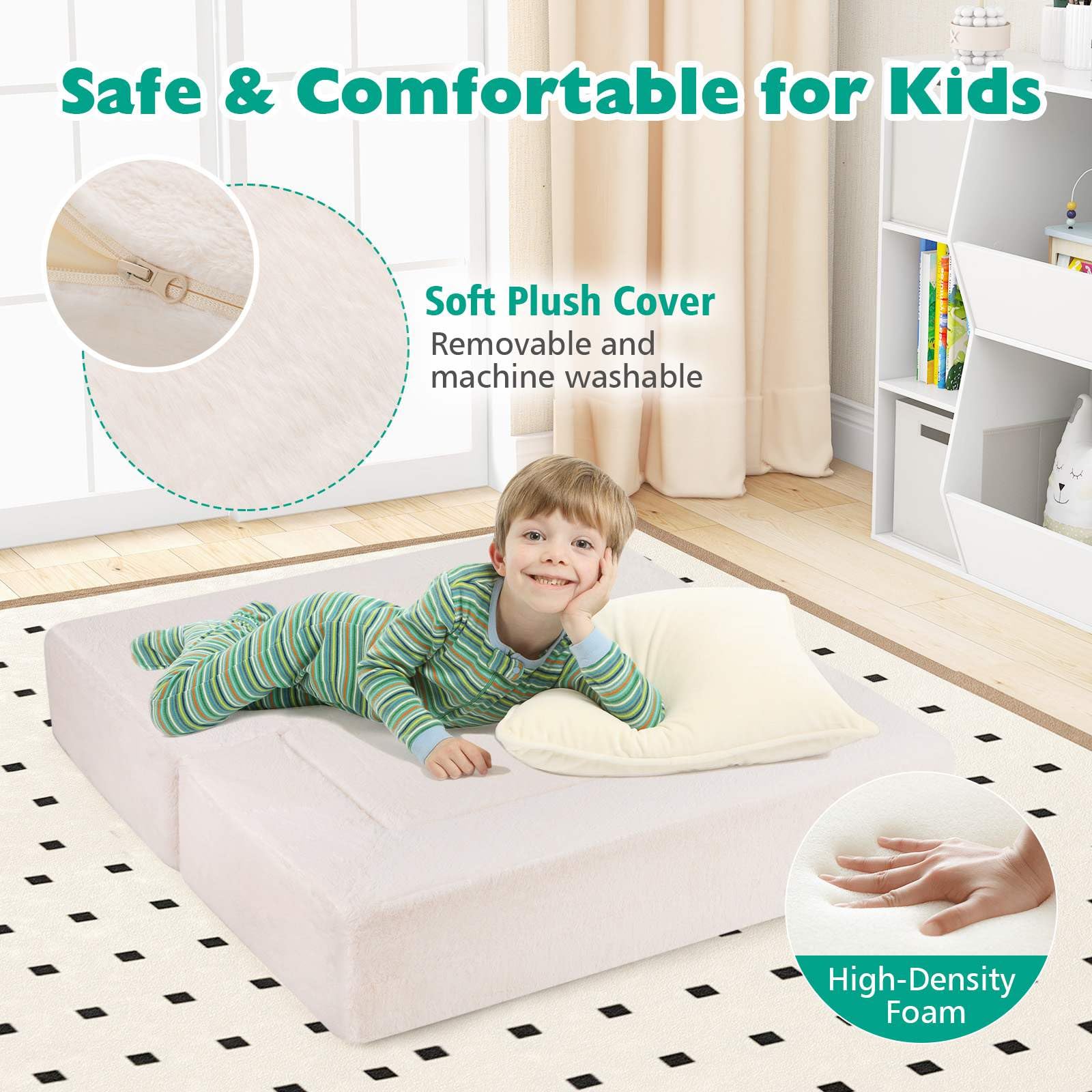 Baby Joy Convertible Foam Armchair for Children