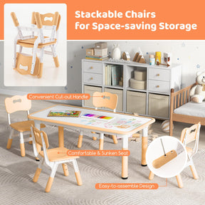 Kids Table and 4 Chairs Set