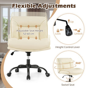 Cross Legged Chair with Wheels