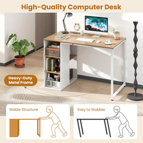 115cm Computer Desk, Modern Home Office Desk