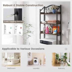 Over The Toilet Storage Rack, 3-Tier Bathroom Shelf Organizer